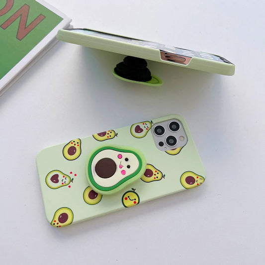 Cute Avocado Pattern Slim Case