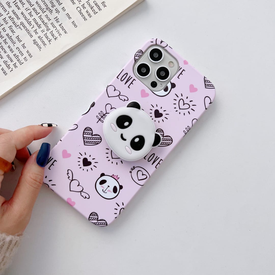 The Panda Family Slim Case Cover With Holder