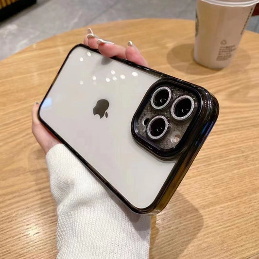 Diamond Camera Lens Clear Bumper Case