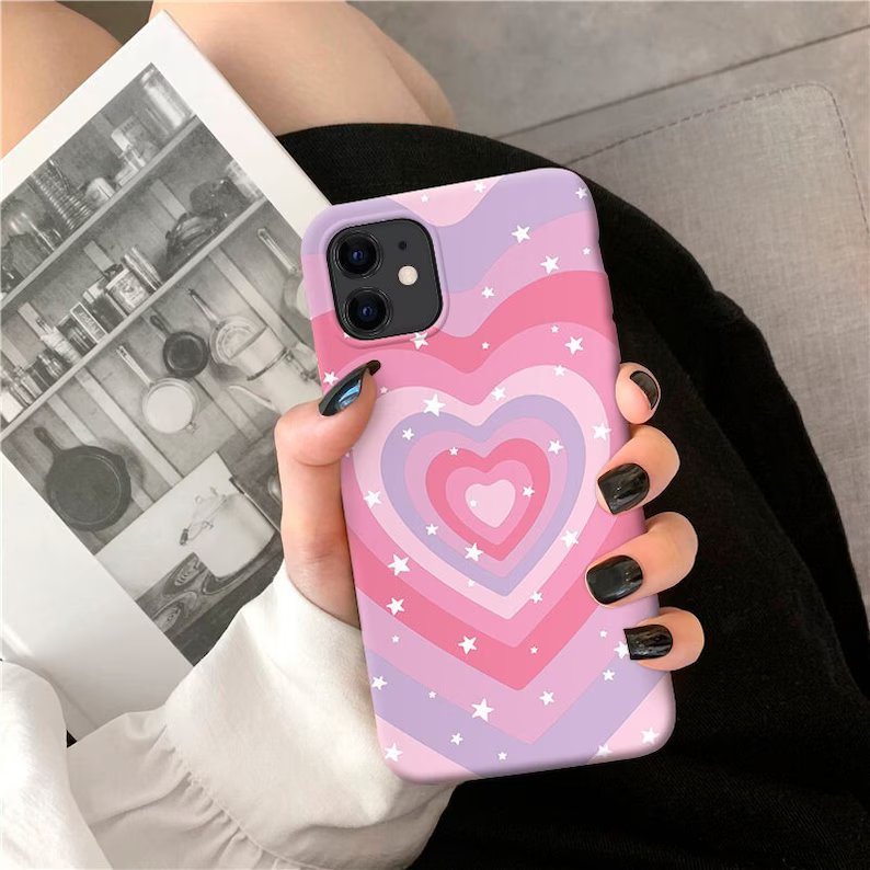 Cute Y2k Heart Slim Case