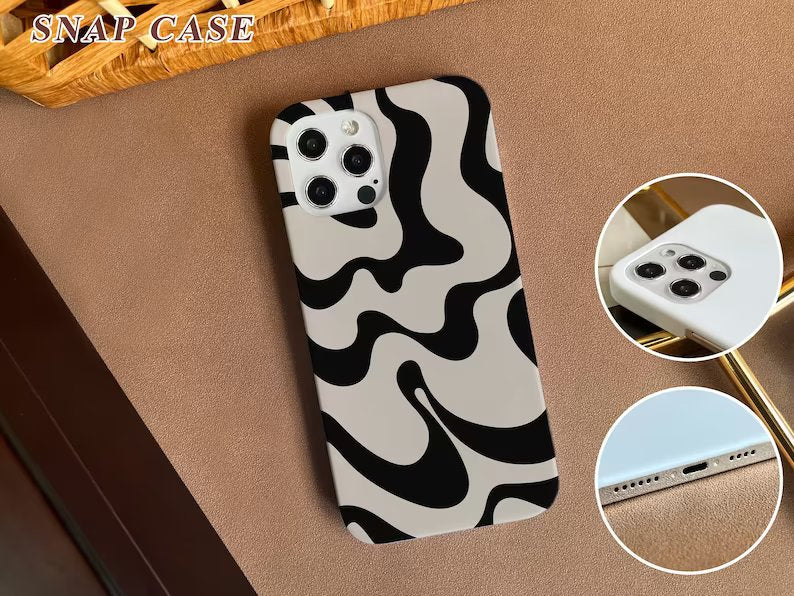 Retro Black River Slim Case Cover