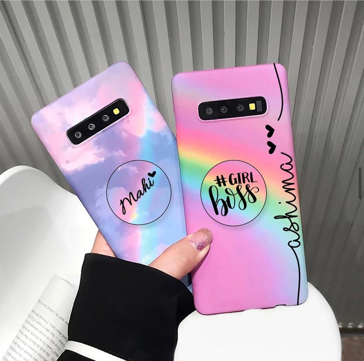 The Rainbow Name Slim Case Cover With Holder