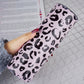 Stainless Heavy Steel Designer Water Bottle with Heavy Plastic Straw (Chick Leopard)