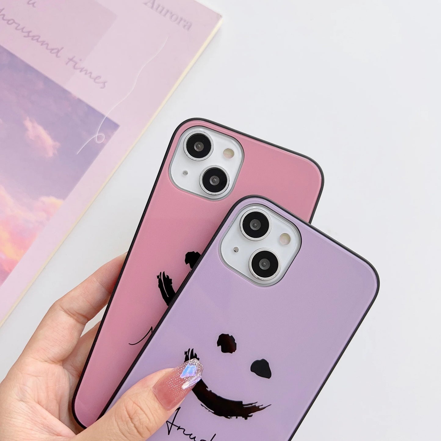 Cute Smile Glass Case