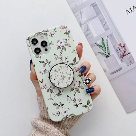 The Retro Floral Slim Case Cover With Holder