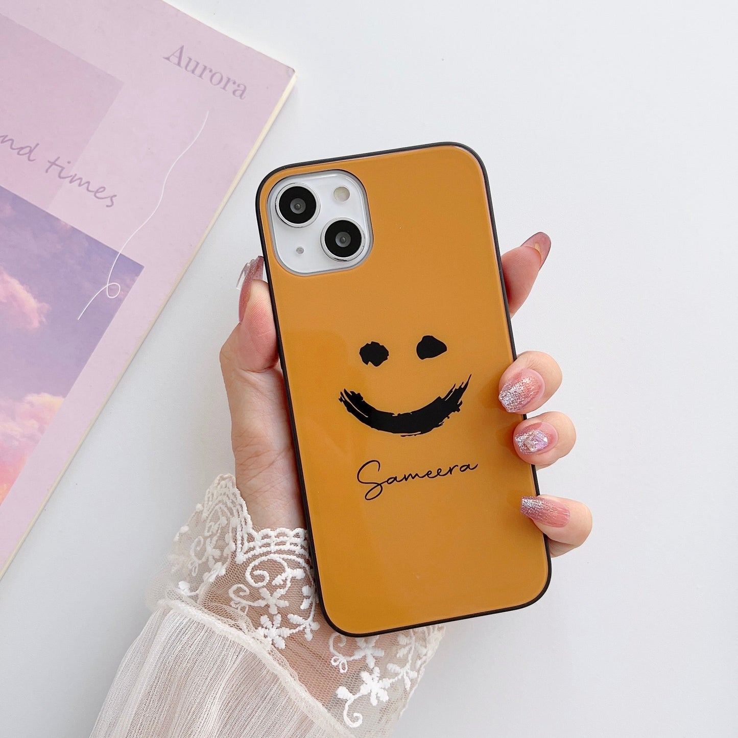 Cute Smile Glass Case