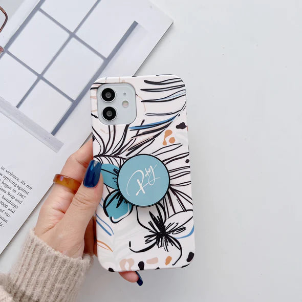 The Floral Family Slim Case Cover With Custom Holder