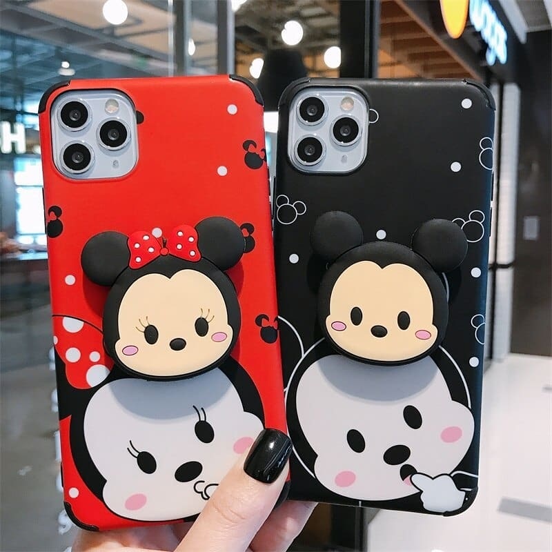 Cartoon Phone Case Slim Cover With Holder