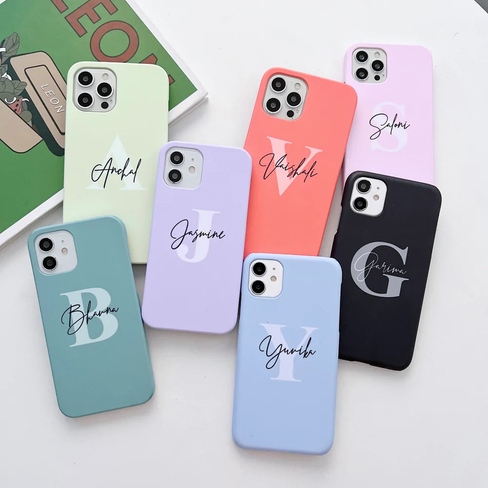 Custom Initial Slim Case Cover