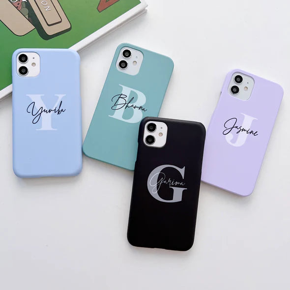 Custom Initial Slim Case Cover