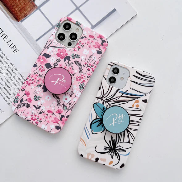 The Floral Family Slim Case Cover With Custom Holder