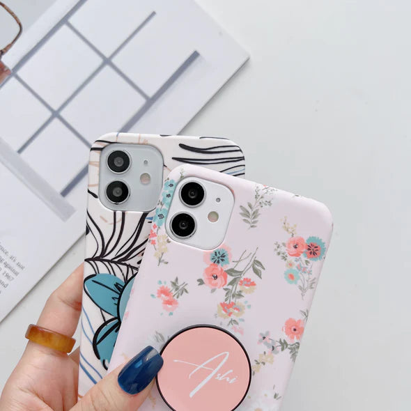 The Floral Family Slim Case Cover With Custom Holder
