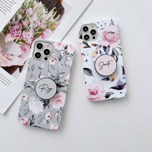 The Floral Famile Slim Case Cover With Customised Holder