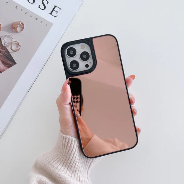 Reflective Mirror Case for iPhone ( Rose Gold )