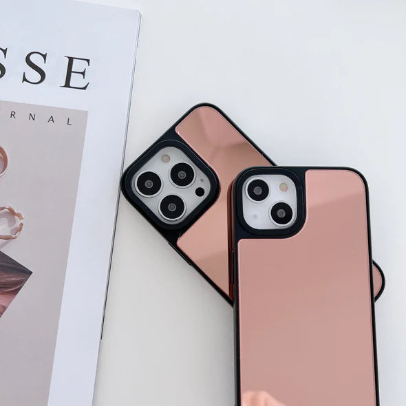 Reflective Mirror Case for iPhone ( Rose Gold )