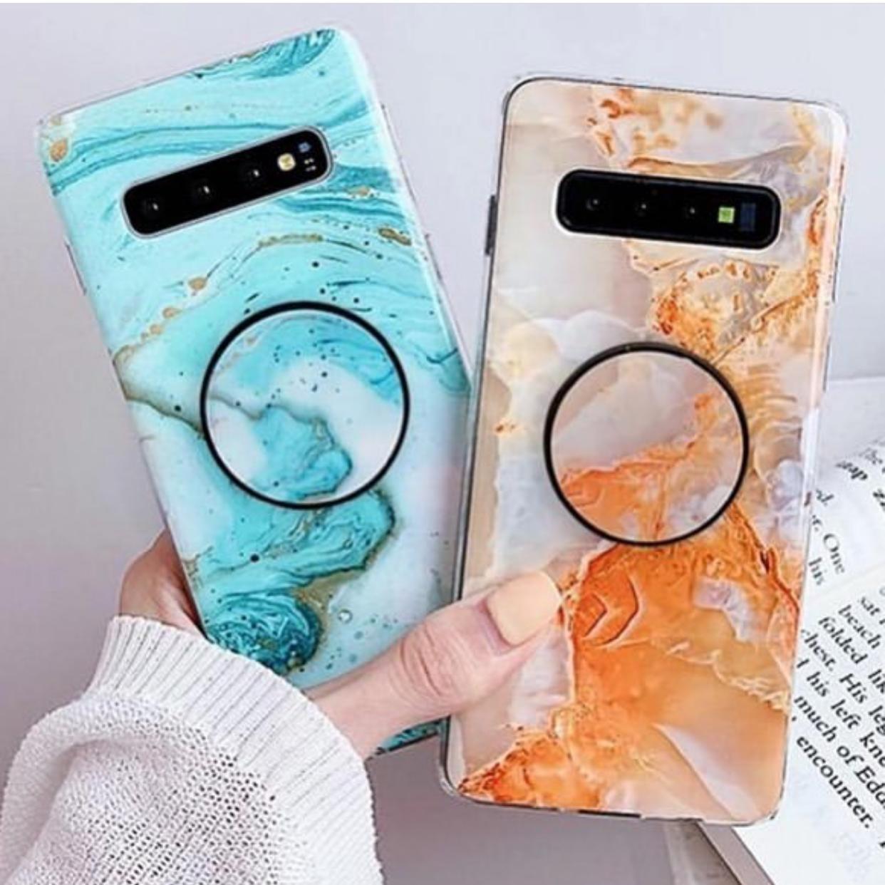 The Bright Sides Of Marble Slim Case Cover With Holder