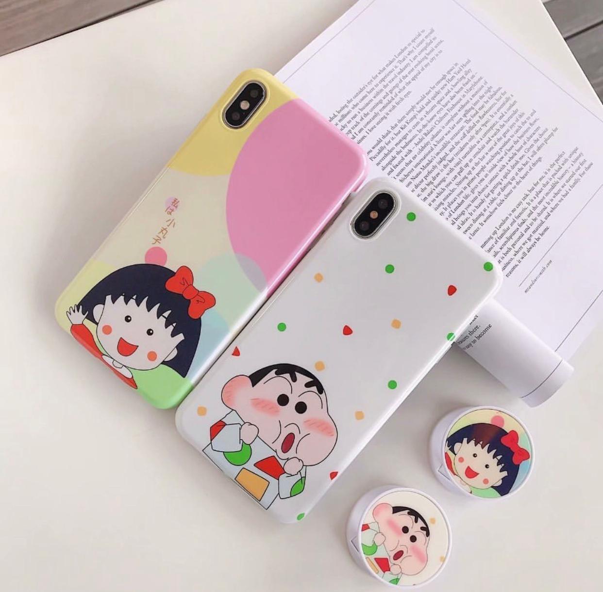 The Shinchan And Nene Slim Case Cover With Holder