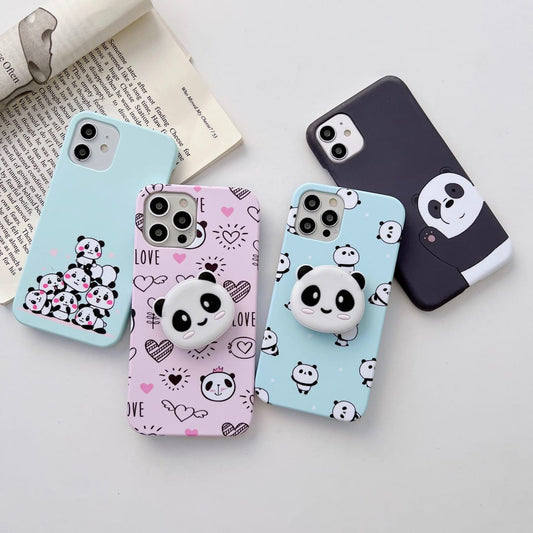 The Panda Family Slim Case Cover With Holder