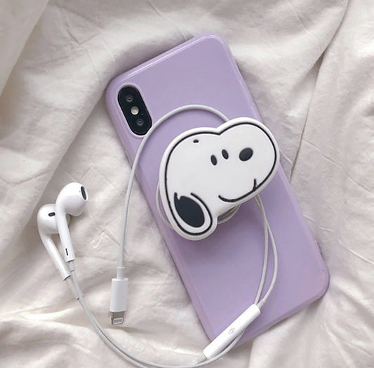 Purple Slim Case Cover With Dog Holder