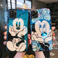 Cute Mickey Minnie Cartoon Glass Case